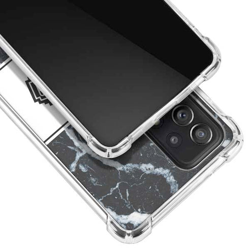 NBA San Antonio Spurs Marble Galaxy A72 5G Clear Case